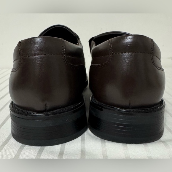 Franco Fortini Keith leather brown men's loafers dress shoes slip-on size 12M - Picture 4 of 14